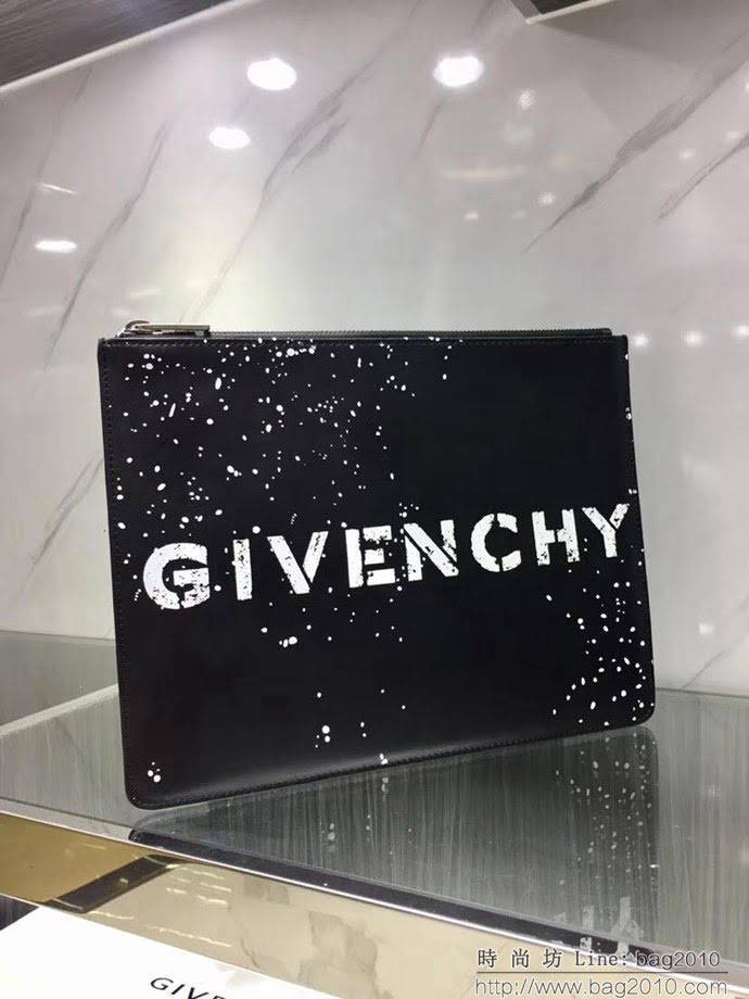 GlVENCHY紀梵希 2018最新 熱賣款式 專櫃品質 頂級進口牛皮 原版五金 拉鏈手包 091888  tsg1107